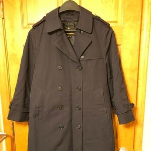 Anchor uniform navy blue trench coat